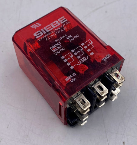 Siebe P-127-7-4, Power Relay, 10A, 240V Coil