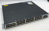 Cisco Catalyst WS-C3750X-48P-S V03 48-Port Gigabit PoE Switch w/ C3KX-NM-1G
