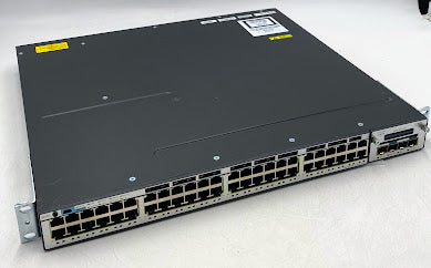 Cisco Catalyst WS-C3750X-48P-S V03 48-Port Gigabit PoE Switch w/ C3KX-NM-1G