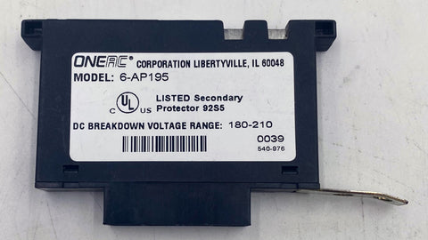 ONEAC 6-AP195 Analog Line Protector for Communication Networks