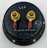 Triplett 0-5 Amperes Analog Panel Meter 321-HR-5, Ruggedized, 3.5", DC