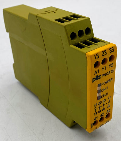 Pilz PNOZ X1 Safety Relay, 24V AC/DC, 3 N/O, 1 N/C Contacts