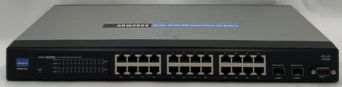 Cisco Linksys 24-Port Gigabit Switch With Webview- SRW2024