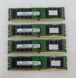Lot of 4 Samsung M393A4K0CB1-CRC0Q 32GB PC4-2400T ECC RDIMM Memory