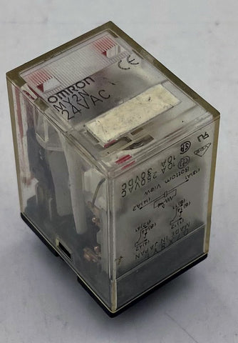 Omron MY2N Relay, DPDT, 5A, 24VAC