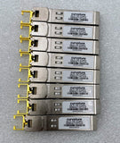 Lot of 8 Curvature GLC-TE-CURV Gigabit SFP Transceiver Module
