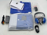 Ematic EPD116BU 10" Portable DVD Player w/ Headrest & Headset, Black