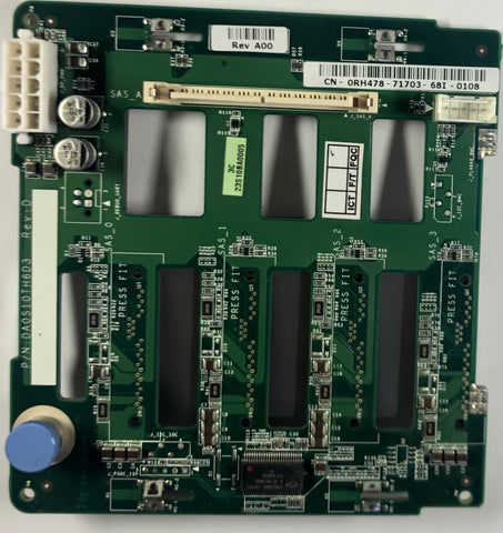 Dell PowerEdge 840 Server SAS/SATA 1x4 Hot-Swap Backplane Board- RH478