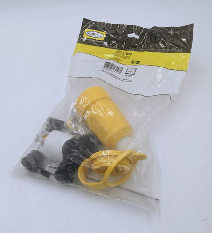 Hubbell Twist-Lock Connector HBL27W48 20A 250V 2P 3W Yellow