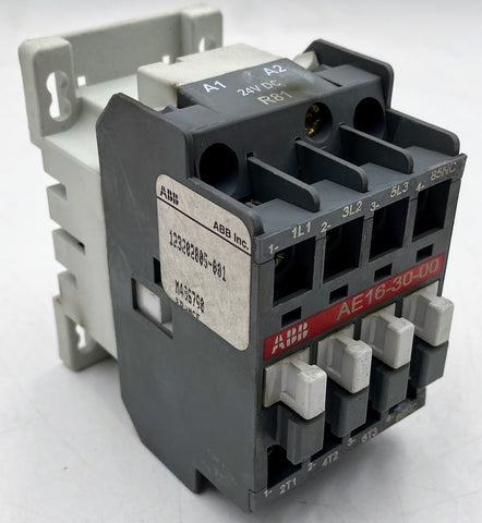ABB AE16-30-00 Contactor, 24VDC Coil, 3-Pole, 16A