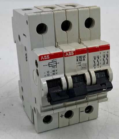 ABB Circuit Breaker S 282 UC, 400V, 63A