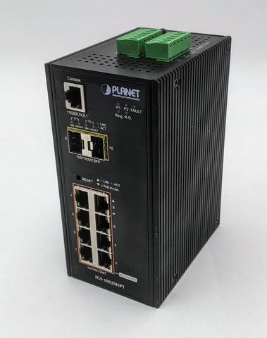 Planet IGS-10020HPT Industrial PoE+ Managed Gigabit Switch