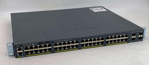 Cisco Catalyst 2960X WS-C2960X-48FPS-L V02 48 Port PoE Switch - Very Good