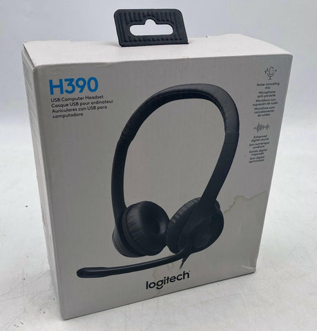 Logitech H390 USB Headset, Noise-Canceling Mic