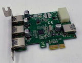 Syba SD-PEX20080 USB 3.0 PCI-e Card 3+1 Port - Very Good