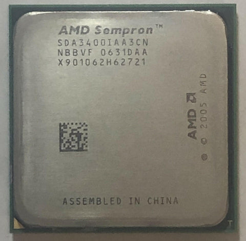 AMD Sempron 64 3400+ Desktop CPU Processor- SDA3400IAA3CN - Very Good