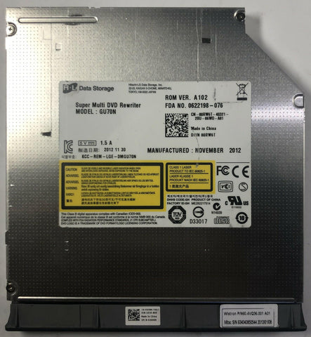 Dell Inspiron 15-5523 Laptop GU70N Super Multi DVD Rewriter- 8RW6T - Very Good