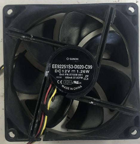 Dell Inspiron 500 Desktop EE92251S3-D020-C99 Cooling Fan- X755M - Very Good