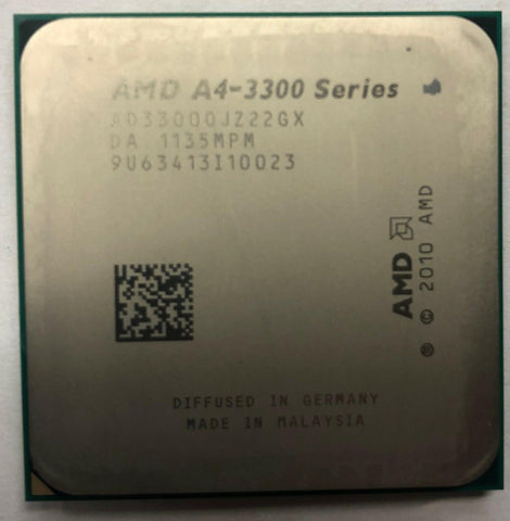 AMD A4-Series A4-3300 Desktop CPU Processor- AD3300OJZ22GX - Very Good