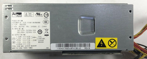 Lenovo ThinkCentre M70e Desktop PC9053 240W Power Supply 54Y8846 - Very Good