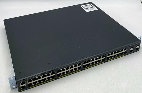 Cisco WS-C2960X-48LPS-L V05 48-Port PoE+ Gigabit Network Switch