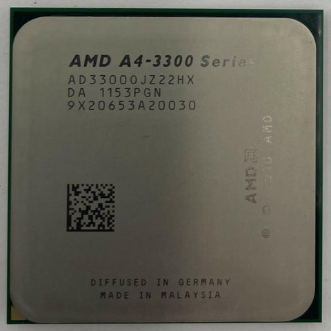 AMD A4-Series A4-3300 Desktop CPU Processor- AD3300OJZ22HX - Very Good
