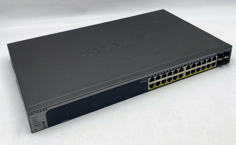 NETGEAR ProSAFE GS728TP 24-Port Gigabit PoE+ Smart Managed Switch, 4 SFP Ports - Very Good