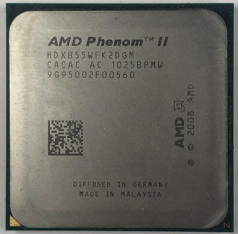 AMD Phenom II X2 B55 3.0GHz Dual-core HDXB55WFK2DGM CPU Socket AM2+ AM3 938-PIN - Very Good