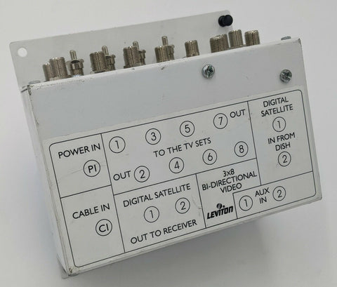 Leviton 3x8 Bi-Directional Video Module- 47690-38B - Very Good