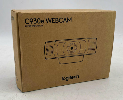 Logitech Webcam C930e, 1080p HD, 90-Degree FOV, H.264 Compression, USB - Very Good