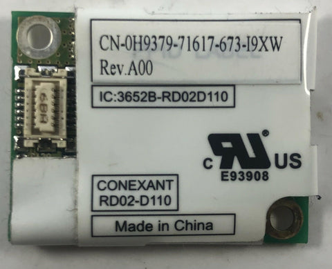 Dell Precision M90 Laptop RD02-D110 56K Mini Modem Card- H9379 - Very Good