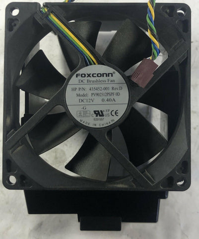 HP Compaq 8000 Elite SFF PV902512PSPF Cooling Fan & Shroud Assembly- 435452-001 - Very Good