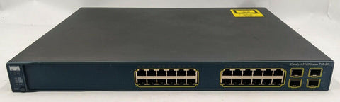 Cisco Catalyst 3560G 24-Port Gigabit Network Switch- WS-C3560G-24PS-S - Very Good