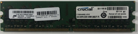 Micron MT16HTF25664AZ-800H1 2GB DDR2 Desktop RAM Memory - Very Good