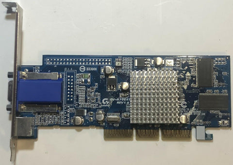 Gigabyte Radeon GV-R7064T 64MB AGP Graphics Card- 04719331329013 - Very Good