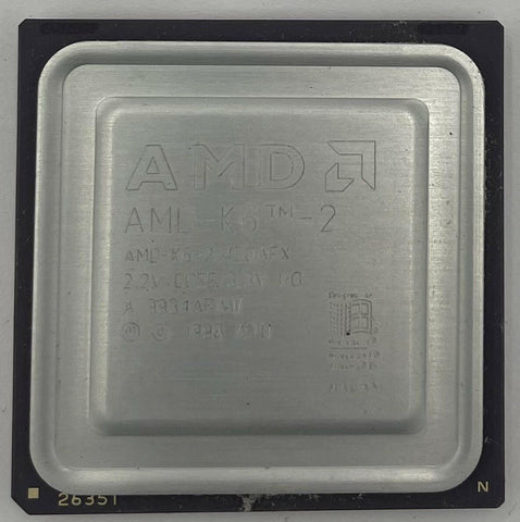 AMD K6-2 450 MHz Desktop CPU Processor- AMD-K6-2/450AFX - Very Good