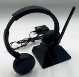 Plantronics Savi 8220 Wireless Headset w/ CS1 210906-05 Charging Stand - Very Good