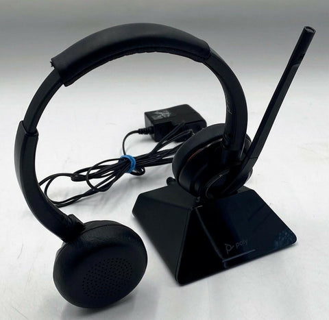 Plantronics Savi 8220 Wireless Headset w/ CS1 210906-05 Charging Stand - Very Good