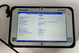 Panasonic FZ-M1JX19GVM Toughpad Rugged Tablet- No SSD, 8GB DDR3, i5-7Y57, No OS