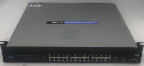 Cisco Linksys 24-Port Gigabit Switch With Webview- SRW2024 - Very Good