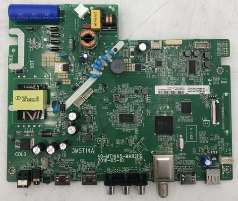 TCL 32S321 LED TV 40-MT14A5-MAB2HG Main Board- 08-MST1410-MA200AA - Very Good