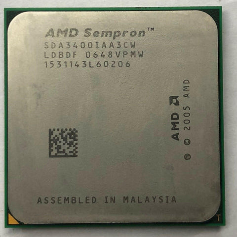 AMD Sempron 64 3400+ Desktop CPU Processor- SDA3400IAA3CW - Very Good
