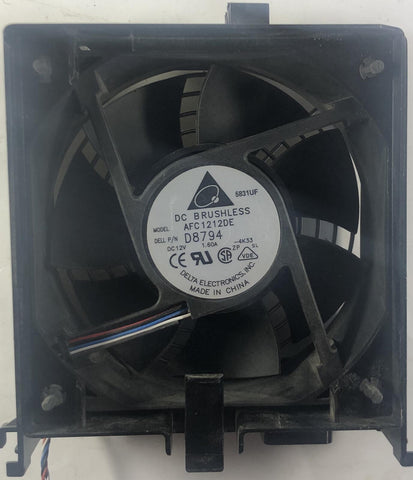 Dell XPS 400 Desktop AFC1212DE Cooling Fan & Shroud Assembly- P8192 - Very Good