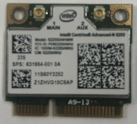 HP EliteBook 8460P Laptop Half Mini Pci-e Wireless WiFi Card- 631954-001 - Very Good