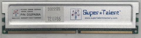 Super Talent D32PA56A 256MB DDR Server RAM Memory - Very Good