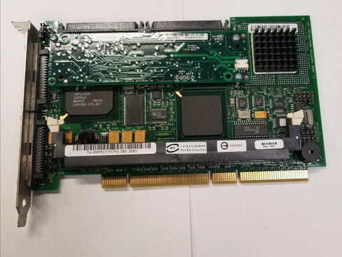 Dell Perc-3 PCI DC2 128MB LVD SCSI Raid Adapter- 9M912 - Very Good