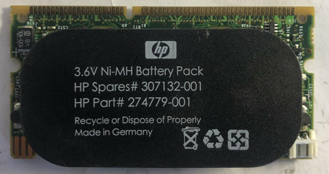 HP 3.6V Ni-MH Battery Pack with 128 MB Cache Memory- 307132-001 - Very Good