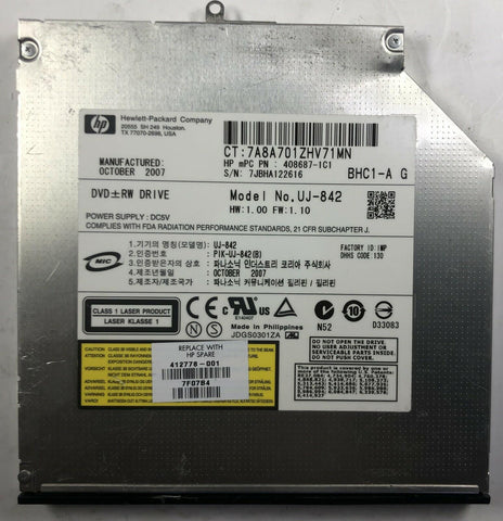 HP Compaq nc2400 Laptop UJ-842 DVD-RW Drive- 412778-001 - Very Good