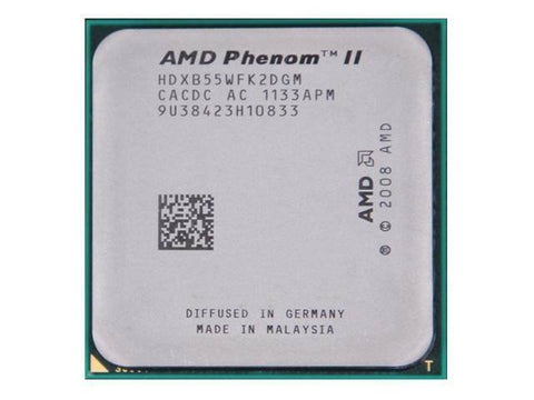 AMD Phenom II X2 B55 Desktop CPU Processor- HDXB55WFK2DGM - Very Good