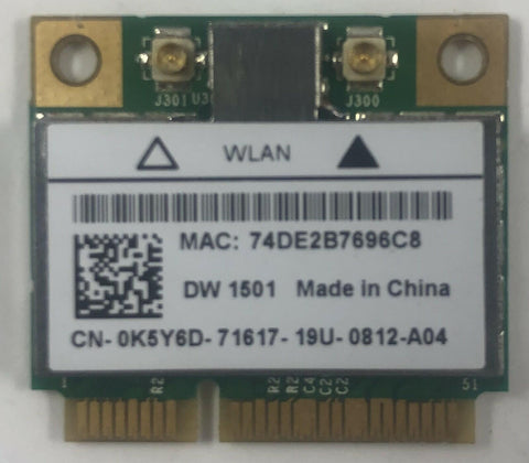 Dell Inspiron One 2305 All-in-One BCM94313HMG2L Half Mini PCI-e Wifi Card- K5Y6D - Very Good